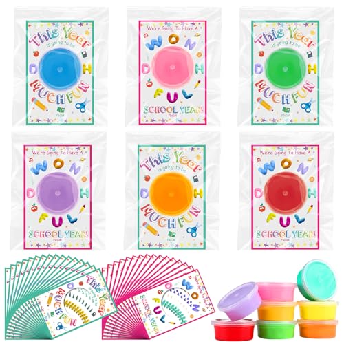 JellyArch 30 Stück Schüler-Geschenke zum Jahresende, Modelliermasse mit Karten, Geschenke für Kinder, Sommerkarten mit Teig für Kinder, Klassenzimmer, Austausch, Schule, Partygeschenke für Schule, JellyArch 30 Stück Schüler-Geschenke zum Jahresende, Modelliermasse mit Karten, Geschenke für Kinder, Sommerkarten mit Teig für Kinder, Klassenzimmer, Austausch, Schule, Partygeschenke für Schule, von JellyArch
