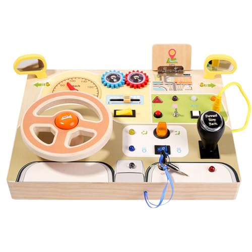 Busy Board, Montessori Spielzeug Activity Board Spielzeug ab 1 Jahr Sensorisches Spielzeug für Kinder mit Autismus Busy Board, Montessori Spielzeug Activity Board Spielzeug ab 1 Jahr Sensorisches Spielzeug für Kinder mit Autismus von Jellybibo