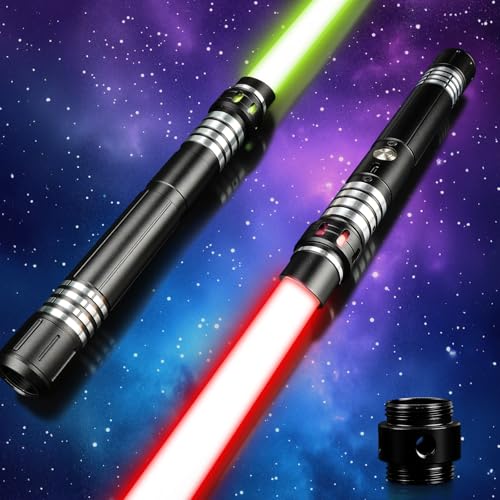 Jellybibo RGB-Pixel-Lichtschwert, 15 Farben und 4 Soundmodi, wiederaufladbares Metall-Lichtschwert mit sanftem Schwung, abnehmbares Lichtschwert für Kinder und Erwachsene, Cosplay, Halloween (Schwarz Jellybibo RGB-Pixel-Lichtschwert, 15 Farben und 4 Soundmodi, wiederaufladbares Metall-Lichtschwert mit sanftem Schwung, abnehmbares Lichtschwert für Kinder und Erwachsene, Cosplay, Halloween (Schwarz von Jellybibo