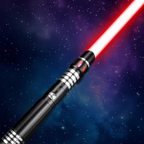 Jellybibo RGB-Pixel-Lichtschwert, 15 Farben und 4 Soundmodi, wiederaufladbares Metall-Lichtschwert mit sanftem Schwung, abnehmbares Lichtschwert für Kinder und Erwachsene, Cosplay, Halloween (Schwarz Jellybibo RGB-Pixel-Lichtschwert, 15 Farben und 4 Soundmodi, wiederaufladbares Metall-Lichtschwert mit sanftem Schwung, abnehmbares Lichtschwert für Kinder und Erwachsene, Cosplay, Halloween (Schwarz von Jellybibo