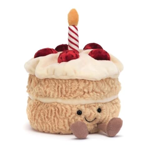 Amuseable Birthday Cake - L: 12 cm x l: 12 cm x h: 16 cm von Jellycat