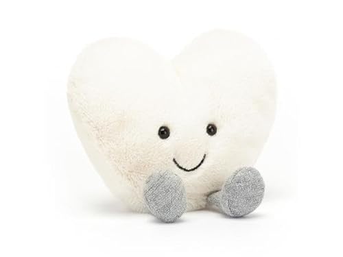 Amuseable Cream Heart Small - H : 11 cm x L : 12 cm von Jellycat