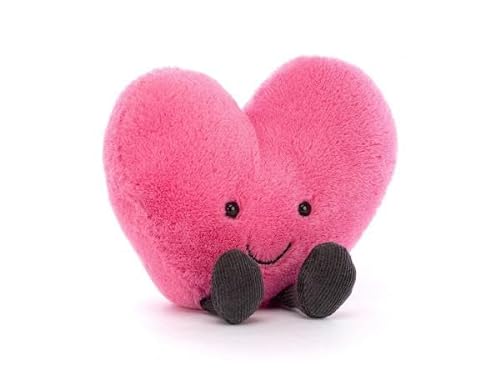 Amuseable Hot Pink Heart Small - L: 4 cm x l: 9 cm x h: 11 cm von Jellycat