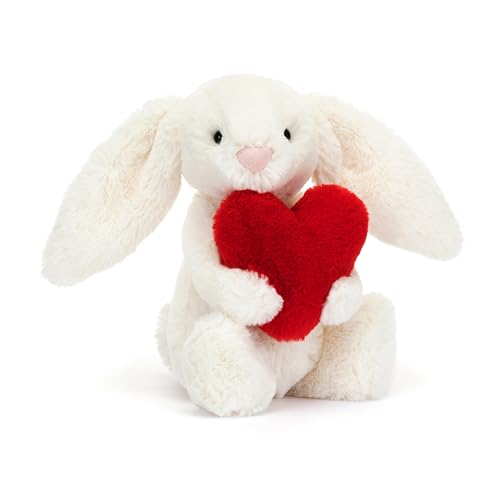 Jelly Cat Little Red Love Heart Bashful Bunny von Jellycat
