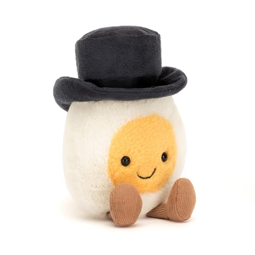 Jellycat Amuseables Gekochtes Ei Bräutigam Stofftier, 14 cm, Lebensmittel-Plüsch, lustiges Hochzeits- und Verlobungsgeschenk Jellycat Amuseables Gekochtes Ei Bräutigam Stofftier, 14 cm, Lebensmittel-Plüsch, lustiges Hochzeits- und Verlobungsgeschenk von Jellycat