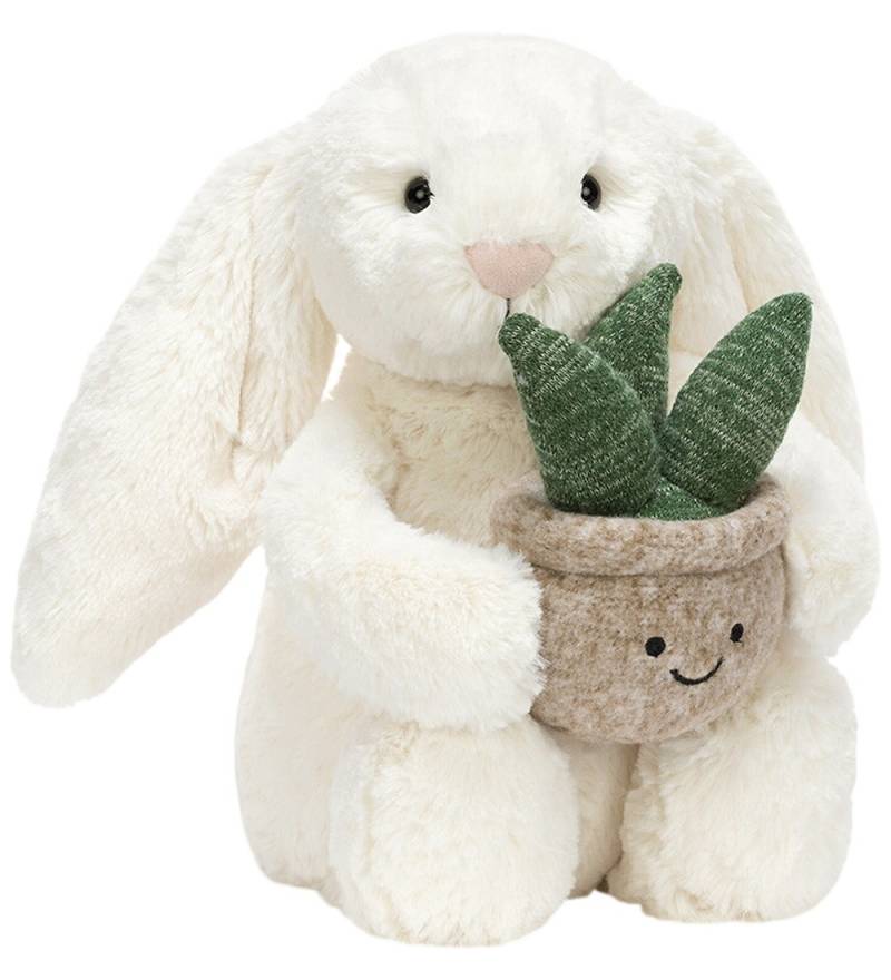 Jellycat Kuscheltier - Cream Bunny Mit Pflanze - Jellycat - One Size - Kuscheltiere Jellycat Kuscheltier - Cream Bunny Mit Pflanze - Jellycat - One Size - Kuscheltiere von Jellycat