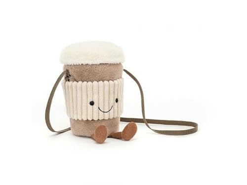 Jellycat Lustige Coffee-to-Go Bag – L 13 cm x B 13 cm x H 22 cm von Jellycat