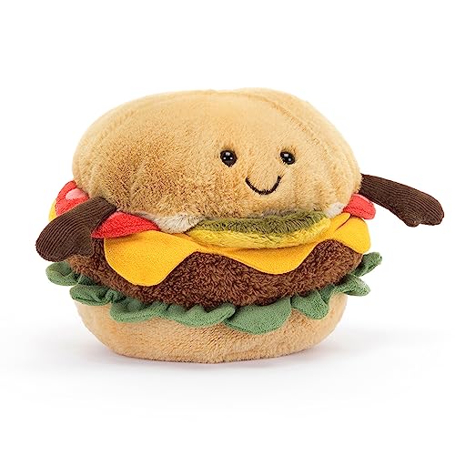 Jellycat Lustiger Burger – L 11 cm x B 11 cm x H 11 cm von Jellycat
