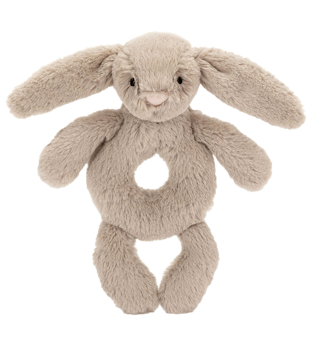 Jellycat Ringrassel - 18x8 cm - Bashful Bunny - Beige - Jellycat - One Size - Rasseln von Jellycat