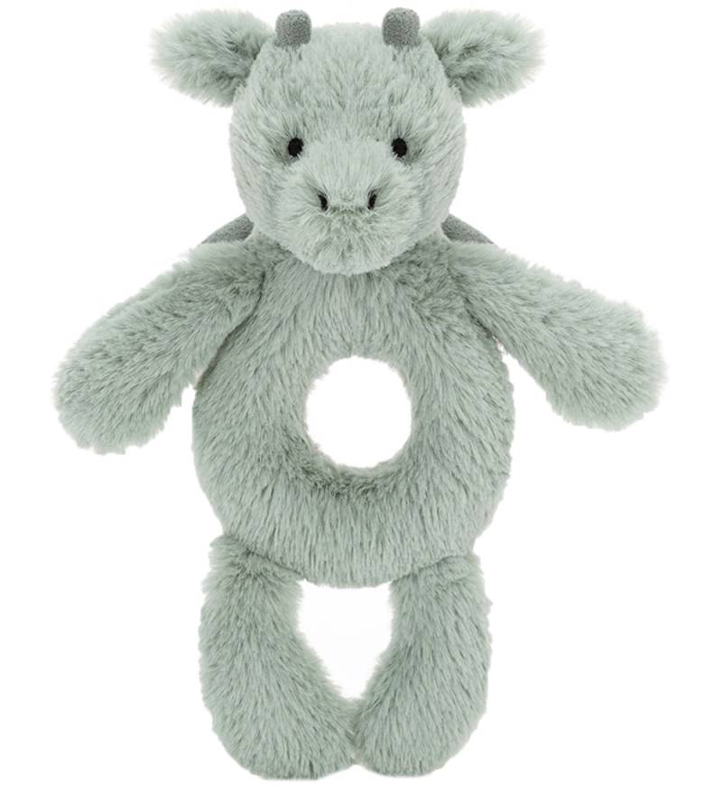 Jellycat Ringrassel - 18x8 cm - Bashful Dragon - Jellycat - One Size - Rasseln Jellycat Ringrassel - 18x8 cm - Bashful Dragon - Jellycat - One Size - Rasseln von Jellycat