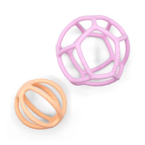 Jellystone Designs Sensorik- und Fidgetball, 2 Stück, Kaugummi/Pfirsich (SB2BP) von Jellystone Designs