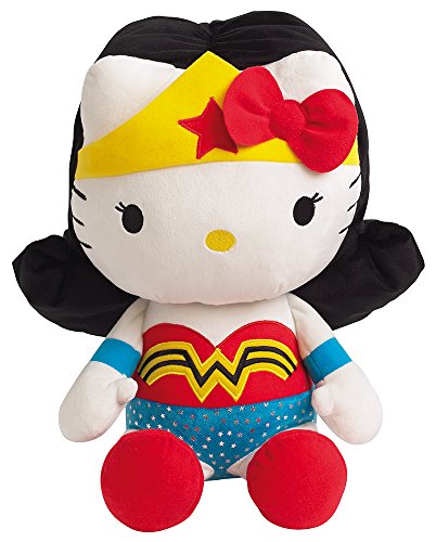 Jemini – Hello Kitty Plüsch 022869 Wonder Woman DC Comics Super Heroes – 40 cm von Jemini