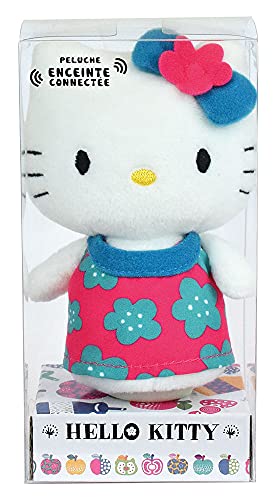 Jemini 024062 Hello Kitty Peluche +/-11 cm mit Bluetooth-Lautsprecher – zufällige Lieferung: Kleid in Rosa oder Blau, Mehrfarbig von Jemini