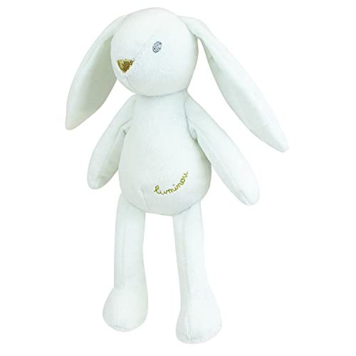 Jemini Luminou Leuchtendes Plüschtier, natürlich, funktioniert ohne Batterie, +/-20 cm, Hase, weiß, weiß Jemini Luminou Leuchtendes Plüschtier, natürlich, funktioniert ohne Batterie, +/-20 cm, Hase, weiß, weiß von Jemini