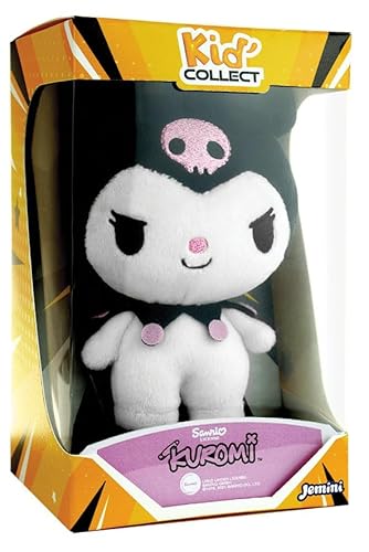Jemini | Plüschtier Kuromi Hello Kitty, 13 cm | weiche Textur | Kollektion Kid'Collect | Plüsch zum Sammeln | Fan von Hello Kitty | Französische Marke | lebendige Farben | Geschenkidee für Kinder von Jemini