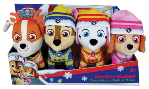 Jemini Set mit 4 Plüschtieren Paw Patrol | 12 cm | Chase, Marcus, Ruben und Stella | ab der Geburt | weiche Plüschtiere maschinenwaschbar | Geschenkidee Baby zu Weihnachten oder Geburtstag | 024526 Jemini Set mit 4 Plüschtieren Paw Patrol | 12 cm | Chase, Marcus, Ruben und Stella | ab der Geburt | weiche Plüschtiere maschinenwaschbar | Geschenkidee Baby zu Weihnachten oder Geburtstag | 024526 von Jemini