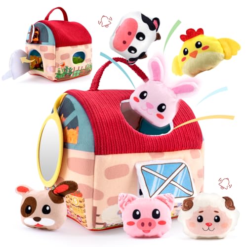 Jenilily Babyspielzeug 6-12 Monate+, Kuscheltiere mit Plüschtieren, Bauchzeitspielzeug, Kleinkinder Mädchen & Jungen 0-2+ Jahre Jenilily Babyspielzeug 6-12 Monate+, Kuscheltiere mit Plüschtieren, Bauchzeitspielzeug, Kleinkinder Mädchen & Jungen 0-2+ Jahre von Jenilily