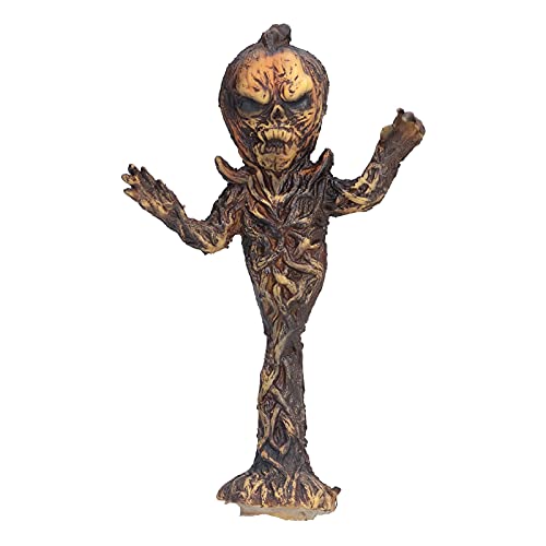 Jenngaoo Kürbiskopf-Licht Deko aus Harz, Halloween-Skulptur mit Beleuchtungsfunktion, Grusel-Partydekoration für Heim- und Horrorveranstaltungen (A) von Jenngaoo