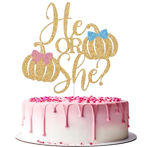 Kürbis-Kuchenaufsatz, Kürbis-Kuchendekoration, Junge oder Mädchen, Halloween-Herbst-Kürbis-Thema, Babyparty, Geschlechtsoffenbarung, Party-Dekorationen, goldener Glitzer Kürbis-Kuchenaufsatz, Kürbis-Kuchendekoration, Junge oder Mädchen, Halloween-Herbst-Kürbis-Thema, Babyparty, Geschlechtsoffenbarung, Party-Dekorationen, goldener Glitzer von Jenrtvis
