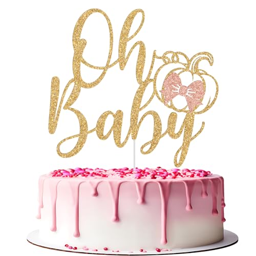 Kürbis-Oh Baby-Kuchenaufsatz, kleiner Kürbis, Babyparty, Kuchendekoration, Halloween, Herbst, Kürbis-Thema, Babyparty, Geschlechtsoffenbarung, Party-Dekorationen, goldener Glitzer Kürbis-Oh Baby-Kuchenaufsatz, kleiner Kürbis, Babyparty, Kuchendekoration, Halloween, Herbst, Kürbis-Thema, Babyparty, Geschlechtsoffenbarung, Party-Dekorationen, goldener Glitzer von Jenrtvis