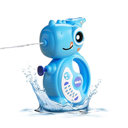 Jenshhch Dinosaurier Wasserpistole Spielzeug Mit LED Beleuchtung 10 Meter Reichweite Outdoor Wasserspielzeug Für Kindergeburtstag Party Sommerfeste (B) von Jenshhch