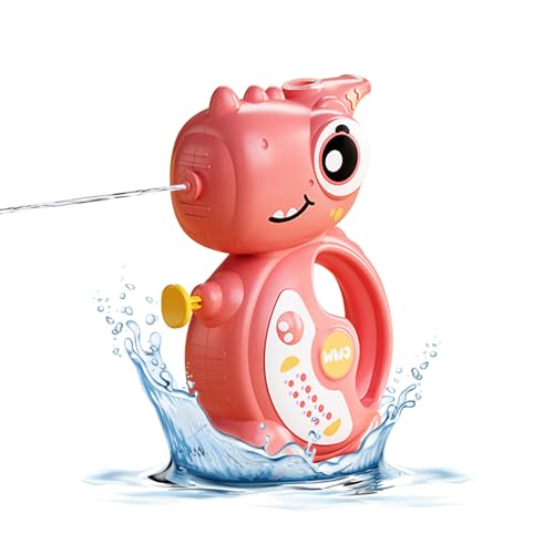 Jenshhch Dinosaurier Wasserpistole Spielzeug Mit LED Beleuchtung 10 Meter Reichweite Outdoor Wasserspielzeug Für Kindergeburtstag Party Sommerfeste (C) von Jenshhch