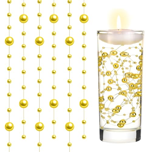 Jenshhch Goldene Perlenschnur 5M Edelstahl Tortendeko Set Mit Kuchenkugeln Hochzeitstopper Für Geburtstagsparty Hochzeitsdekoration Und Festliche Kuchendekoration (A) von Jenshhch