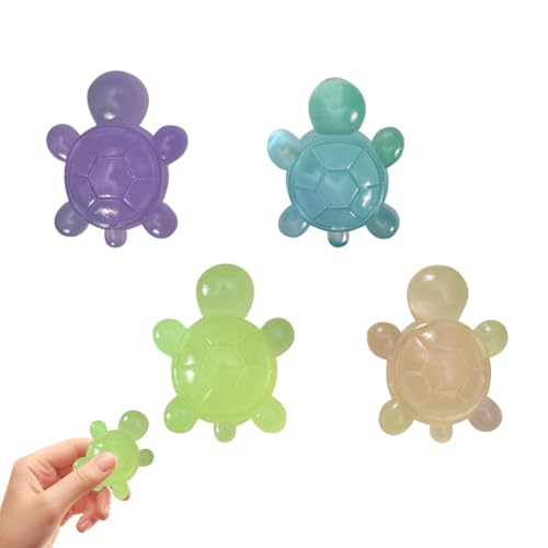 Schildkröte Leuchtend Quetschspielzeug, 4 Stück Schildkröte Squishy Squeeze Leuchtend Spielzeug, Stressspielzeug Schildkröte Fidget Toy, Stressbälle Anti Stress Spielzeug für Erwachsene und Kinder Schildkröte Leuchtend Quetschspielzeug, 4 Stück Schildkröte Squishy Squeeze Leuchtend Spielzeug, Stressspielzeug Schildkröte Fidget Toy, Stressbälle Anti Stress Spielzeug für Erwachsene und Kinder von Jenshhch