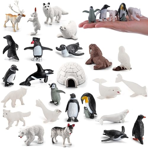 26pcs/festgelegte polare Tiere Figuren für Kinder, realistische Plastik -Polar -Tiere Figuren, Kleintierspielzeug für Kinder frühpädagogische, Geburtstags -Cupcake -Tope, Polartiere Figuren für Kinde 26pcs/festgelegte polare Tiere Figuren für Kinder, realistische Plastik -Polar -Tiere Figuren, Kleintierspielzeug für Kinder frühpädagogische, Geburtstags -Cupcake -Tope, Polartiere Figuren für Kinde von Jeorywoet