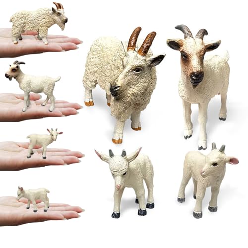 Jeorywoet 4PCS/Set Tierfiguren Plastikweite Ziegenstatue Plastik, realistische umweltfreundliche Ziegenspielzeug für Kinder Lernen Bildungsspielzeug, Geburtstagsgeschenk, Kuchen-Top, Tierfiguren Jeorywoet 4PCS/Set Tierfiguren Plastikweite Ziegenstatue Plastik, realistische umweltfreundliche Ziegenspielzeug für Kinder Lernen Bildungsspielzeug, Geburtstagsgeschenk, Kuchen-Top, Tierfiguren von Jeorywoet