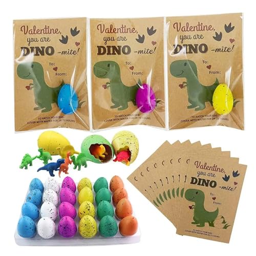 Jeorywoet Dinosaurier Eier, 1 Set Dinosaurierspielzeug, 24 Prozent Dinosaurier Eier schlüpfen Dinosaurier Eier mit Karten und Taschen, wachsen in Wasserriss Kinder Jungen Mädchen, s Jeorywoet Dinosaurier Eier, 1 Set Dinosaurierspielzeug, 24 Prozent Dinosaurier Eier schlüpfen Dinosaurier Eier mit Karten und Taschen, wachsen in Wasserriss Kinder Jungen Mädchen, s von Jeorywoet