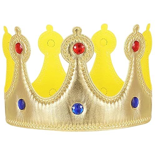 Jeorywoet Goldkrone, Kinderkrone, Goldhut mit Edelsteinen, wiederverwendbare Königskronen für Kinder, Jungen, Mädchen, Feier für Geburtstagsfeier, König, König Jeorywoet Goldkrone, Kinderkrone, Goldhut mit Edelsteinen, wiederverwendbare Königskronen für Kinder, Jungen, Mädchen, Feier für Geburtstagsfeier, König, König von Jeorywoet