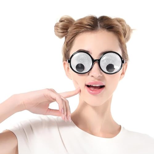 Jeorywoet Lustige Brille googly Augenbrillen Neuheit Shades Lustige Kostümzubehör für Partygunst, Partybrille von Jeorywoet