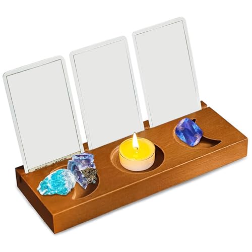 Jeorywoet Tarot -Kartenhalter, Altar -Tisch mit Tarotkartenhalter, 8x3 Zoll kompaktes Holz Altar -Tisch für spirituelle Meditation, Hexenversorgung Hexenhäuser, Meditation Jeorywoet Tarot -Kartenhalter, Altar -Tisch mit Tarotkartenhalter, 8x3 Zoll kompaktes Holz Altar -Tisch für spirituelle Meditation, Hexenversorgung Hexenhäuser, Meditation von Jeorywoet