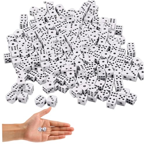 Kleine Würfel, 8mm Mini Tiny Dice, 300pcs weiße Würfel mit schwarzen Punkten, 6 -Seiten -Square Dice Games, Erwachsenenspiel -Würfel für das Unterrichten von Mathematik, Party -Gefälligkeiten, Mini - Kleine Würfel, 8mm Mini Tiny Dice, 300pcs weiße Würfel mit schwarzen Punkten, 6 -Seiten -Square Dice Games, Erwachsenenspiel -Würfel für das Unterrichten von Mathematik, Party -Gefälligkeiten, Mini - von Jeorywoet