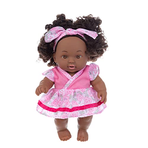 Schwarze wiedergeborene Puppen, schwarze Babypuppen 7,87 Zoll Afroamerikaner Babypuppen bewegliche gemeinsame lebensechte schwarze wiedergeborene Puppen für Kindergeschenke Festivals, wiedergeborene von Jeorywoet