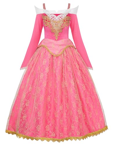 JerrisApparel Prinzessinnen-Kostüm für Damen, schulterfrei, Dornröschen, Festzug, Paty-Kleid, Rosarot, 4-6 JerrisApparel Prinzessinnen-Kostüm für Damen, schulterfrei, Dornröschen, Festzug, Paty-Kleid, Rosarot, 4-6 von JerrisApparel