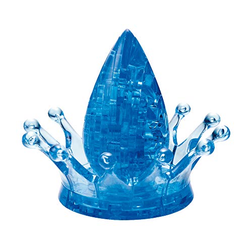 Crystal Puzzle | 3D Wassertropfen mit Krone Blau | Transparentes Design | 43 Teile | Bausatz für Kinder und Erwachsene | HCM Kinzel von HCM Kinzel
