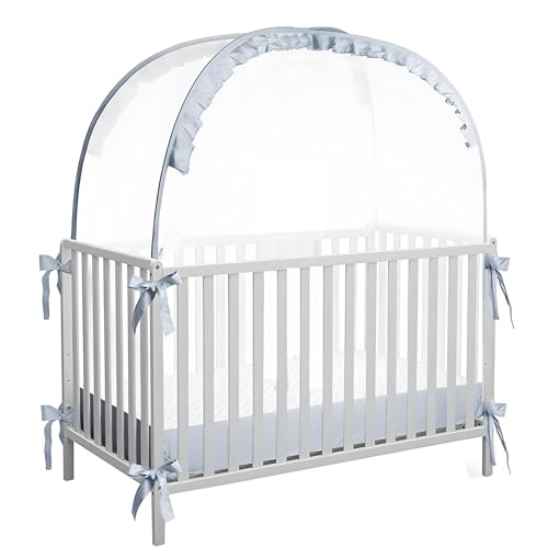 Atmungsaktives Netzkrippenzelt, Krippen -Top -Klettern, Schutzbabyschutz, Atmungsaktives Luftstromdesign, Doppelschutzmechanismus, 70 X 130 X 140 cm, Für Kinderkrankenschwester Für Kleinkinder Kinder Atmungsaktives Netzkrippenzelt, Krippen -Top -Klettern, Schutzbabyschutz, Atmungsaktives Luftstromdesign, Doppelschutzmechanismus, 70 X 130 X 140 cm, Für Kinderkrankenschwester Für Kleinkinder Kinder von Jeruytgh