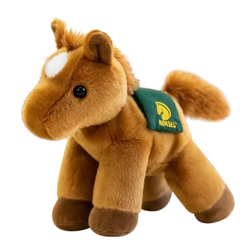 Gefüllter Spielzeug Animal Horse, Mit Gemütlichem Feeling Design, 2026 Süße Maskottchenpuppe, Entzückende Pferdepuppe, Leicht Und Tragbar, Zum Kuscheln Während des Schlafengehens Oder Der Naptime von Jeruytgh