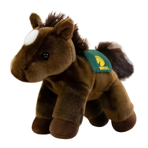 Gefüllter Spielzeug Animal Horse, Mit Gemütlichem Feeling Design, 2026 Süße Maskottchenpuppe, Entzückende Pferdepuppe, Leicht Und Tragbar, Zum Kuscheln Während des Schlafengehens Oder Der Naptime von Jeruytgh