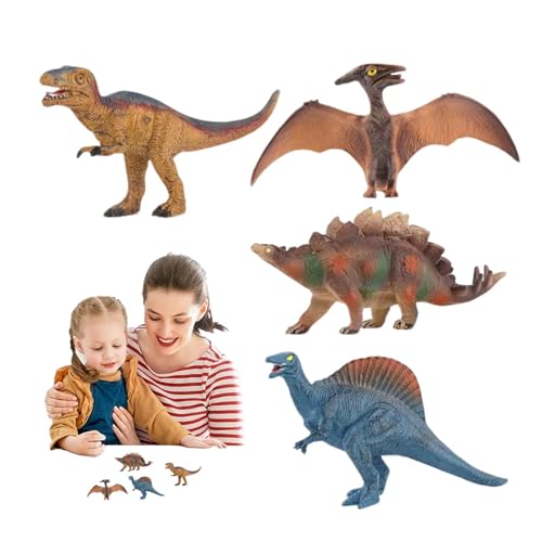 Jeruytgh Dinosaurierspielzeug für Kinder, Dinosaurierspielzeug - 4 Pack Dinosaurier Miniaturfiguren,Realistische Tierfiguren, Sammelminiaturen, Ostereierfüller für Geburtstagsbevorzugungen Jeruytgh Dinosaurierspielzeug für Kinder, Dinosaurierspielzeug - 4 Pack Dinosaurier Miniaturfiguren,Realistische Tierfiguren, Sammelminiaturen, Ostereierfüller für Geburtstagsbevorzugungen von Jeruytgh