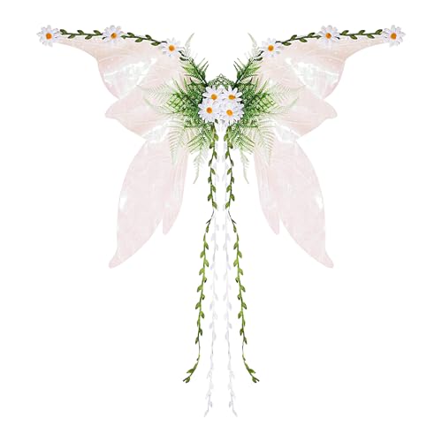 Jeruytgh Feenflügel Für Erwachsene, Feenkostüm Für Damen, Damen Kostümzubehör Für Cosplay Karneval Fasching Pride Weihnachten Halloween Party Deko Jeruytgh Feenflügel Für Erwachsene, Feenkostüm Für Damen, Damen Kostümzubehör Für Cosplay Karneval Fasching Pride Weihnachten Halloween Party Deko von Jeruytgh