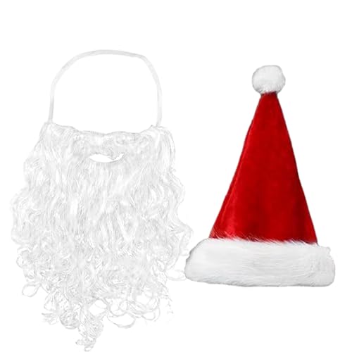 Jeruytgh Klassisches Weihnachtsmann-Accessoire, Weihnachts-Kopfbedeckung, Urlaubskostüm, festliche rote und weiße Mütze, Weihnachtsmannmütze, Weihnachtsbekleidung für eine Vielzahl von Anlässen Jeruytgh Klassisches Weihnachtsmann-Accessoire, Weihnachts-Kopfbedeckung, Urlaubskostüm, festliche rote und weiße Mütze, Weihnachtsmannmütze, Weihnachtsbekleidung für eine Vielzahl von Anlässen von Jeruytgh