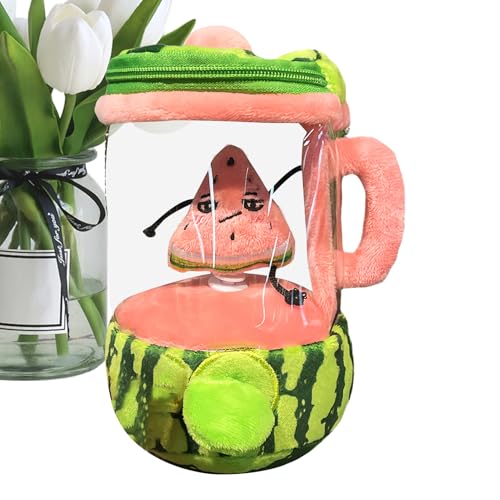 Jeruytgh Obstsaftpuppe, Weich Gefüllte Figur, Kuschelige Sammlerpuppe, Obstmixerdesign, Ultra-weicher Stoff, 10x9x16 cm, Für Schlafzimmer, Wohnzimmer, Zuhause von Jeruytgh