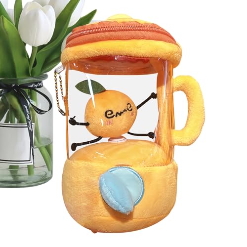 Jeruytgh Obstsaftpuppe, Weich Gefüllte Figur, Kuschelige Sammlerpuppe, Obstmixerdesign, Ultra-weicher Stoff, 10x9x16 cm, Für Schlafzimmer, Wohnzimmer, Zuhause von Jeruytgh