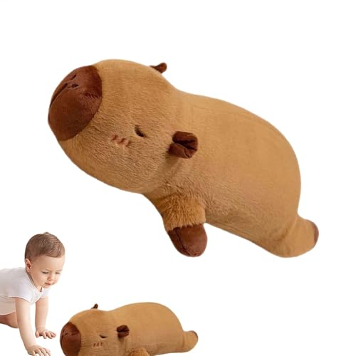 Jeruytgh Plush Capybara Pillow | Long Capybara Pillow | Capybara Hugging Pillow | Laying Capybara Pillow | Capybara Cuddle Pillow | Laying Capybara Hugging Body Pillow for Cuddling Playing von Jeruytgh