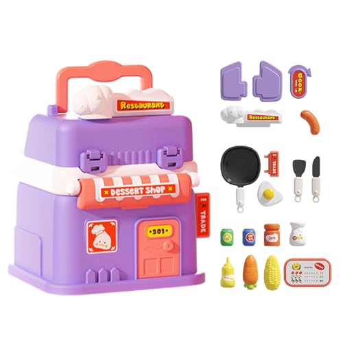 Kids Learning Activities | Cognitive Development Toys | Pretend Play Doll House | Educational Toys | Educational Toys | Portable Design with a Handle for Easy Storage and Carrying The Go von Jeruytgh