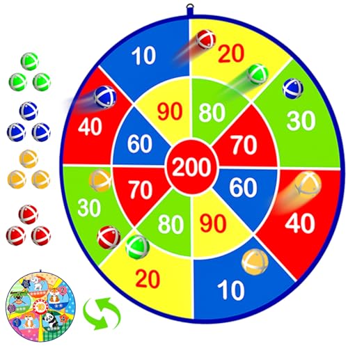 Jesitai 25.5 Inches Spiele Für Kinder Doppelseitige Dartscheibe, Outdoor Wurfspiel,Garten Spielzeug,Geeignet Für 3 4 5 6 7 8 9 10 11 12 jährige Jungen und Mädchen Geschenk(65cm) Jesitai 25.5 Inches Spiele Für Kinder Doppelseitige Dartscheibe, Outdoor Wurfspiel,Garten Spielzeug,Geeignet Für 3 4 5 6 7 8 9 10 11 12 jährige Jungen und Mädchen Geschenk(65cm) von Jesitai