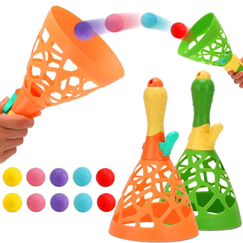 Jesitai Outdoor Indoor Spielaktivitäten für Kinder mit 2 Catch Launcher-Körben und 10 Bällen, Rasen Campingplatz Strand Weihnachtsfeier-Spielzeug für Kinder im Alter von 5 6 7 8 9 10+ und Erwachsenen Jesitai Outdoor Indoor Spielaktivitäten für Kinder mit 2 Catch Launcher-Körben und 10 Bällen, Rasen Campingplatz Strand Weihnachtsfeier-Spielzeug für Kinder im Alter von 5 6 7 8 9 10+ und Erwachsenen von Jesitai